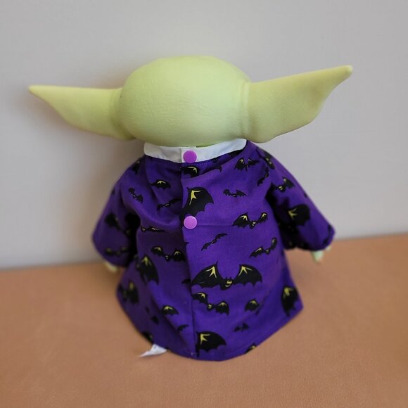Spooky Bats 2pc Halloween Outfit/scarf set for 11" Mattel Child Grogu Yoda dolls - Picture 6 of 8